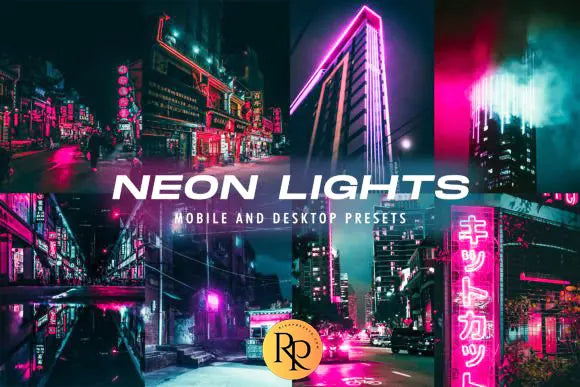 10 Neon Lights Lightroom Presets