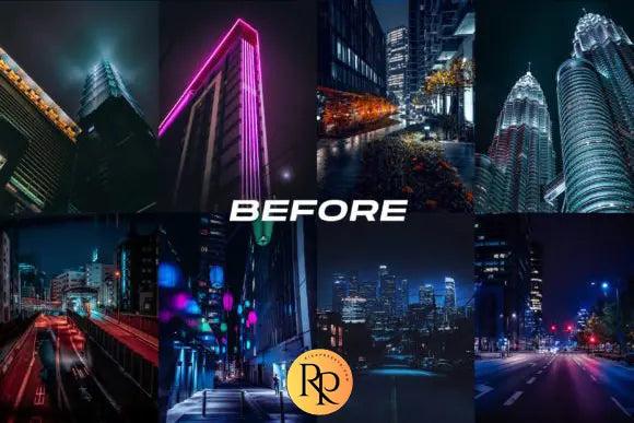 10 Night City Lightroom Presets